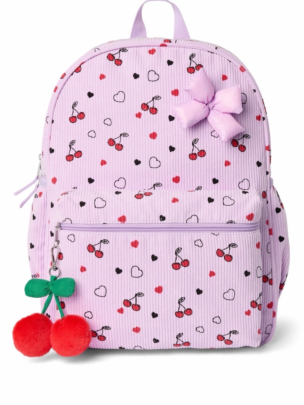 NWT The Children’s Place Girls Pink Cherry Bow Backpack 🍒🎀